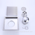 SUS 304 stainless steels quare shower drain